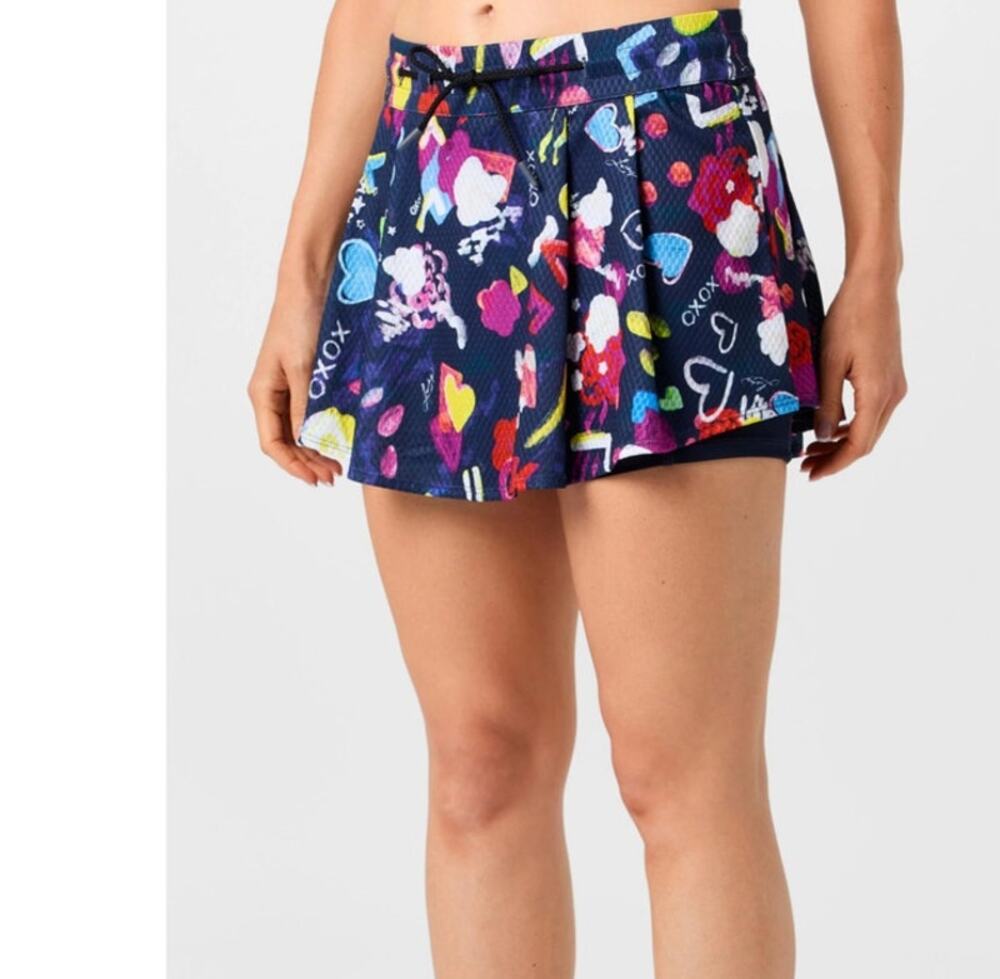 NWT Lucky In Love Women's High Waist Love You Skort Size Small (4-6)